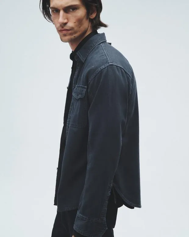 Men Featherweight Denim Shirt Minna Shirts rag and bone