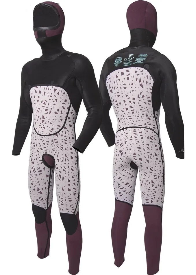 Men High Seas II 54 Full Hooded Chest Zip Wetsuit Charcoal High Seas Wetsuits Vissla Men High Seas II 54 Full Hooded Chest Zip Wetsuit Charcoal High Seas Wetsuits Vissla