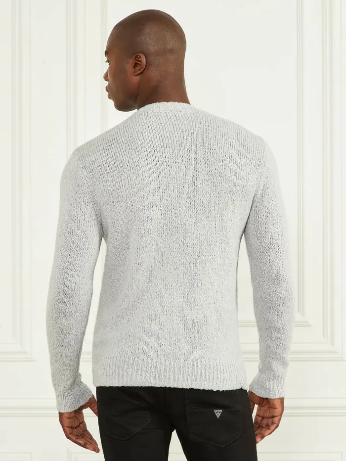 Men Hoodies and Sweaters GUESS Jaspe Crewneck Sweater Light Stone Heather Men Hoodies and Sweaters GUESS Jaspe Crewneck Sweater Light Stone Heather