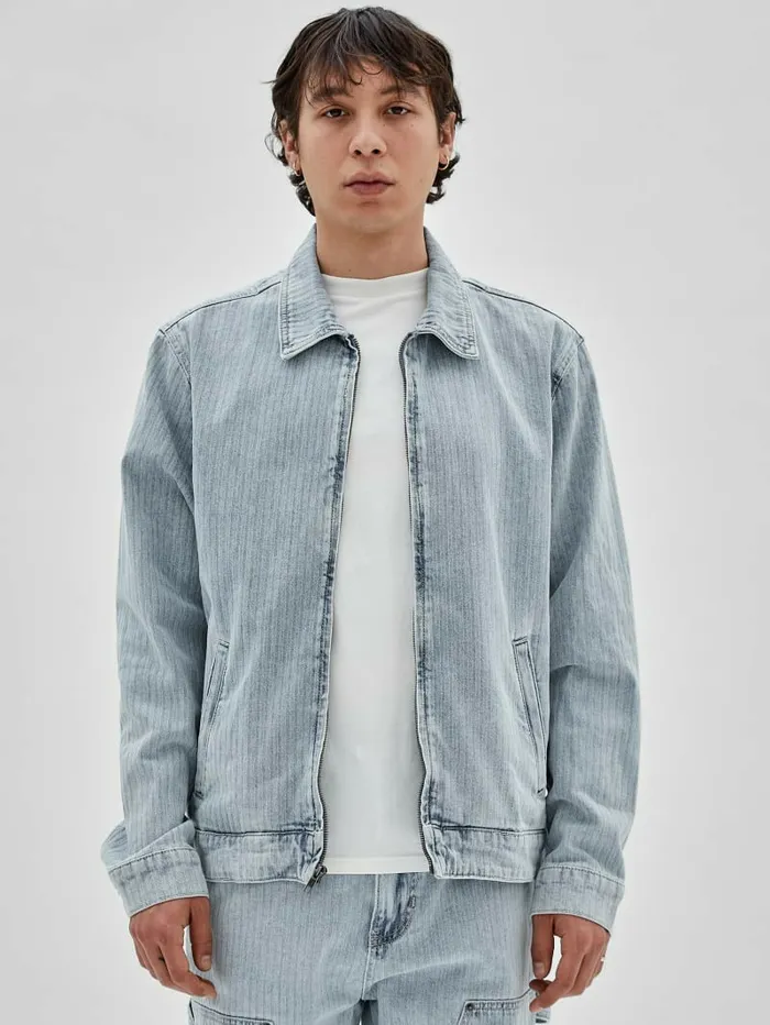 Men Jackets and Coats GUESS GUESS Originals Herringbone Zip Denim Jacket Go Vintage Herringbone Wa Men Jackets and Coats GUESS GUESS Originals Herringbone Zip Denim Jacket Go Vintage Herringbone Wa