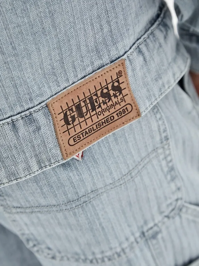 Men Jackets and Coats GUESS GUESS Originals Herringbone Zip Denim Jacket Go Vintage Herringbone Wa Men Jackets and Coats GUESS GUESS Originals Herringbone Zip Denim Jacket Go Vintage Herringbone Wa