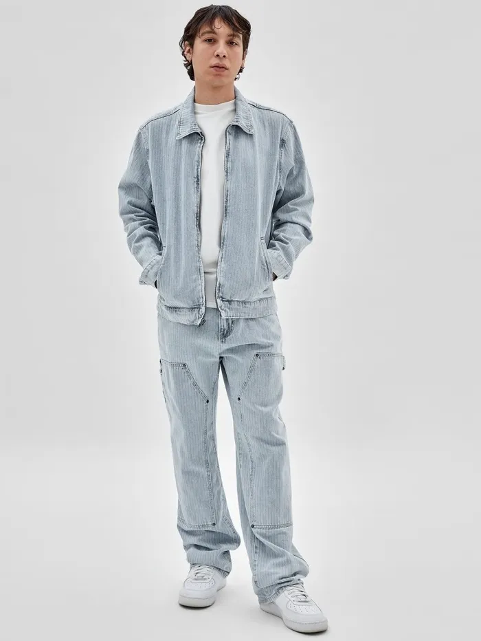 Men Jackets and Coats GUESS GUESS Originals Herringbone Zip Denim Jacket Go Vintage Herringbone Wa Men Jackets and Coats GUESS GUESS Originals Herringbone Zip Denim Jacket Go Vintage Herringbone Wa