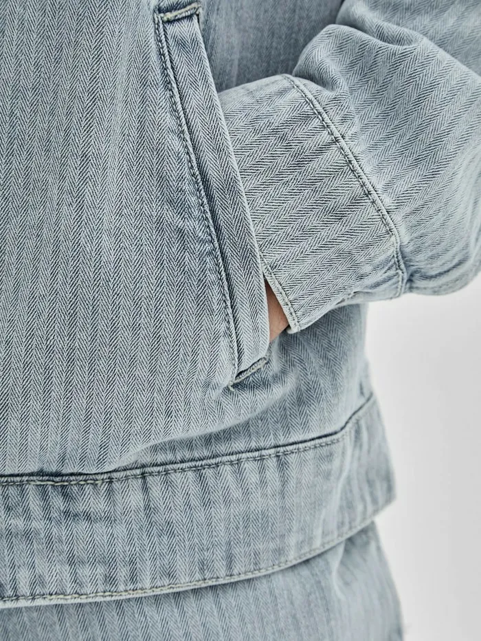 Men Jackets and Coats GUESS GUESS Originals Herringbone Zip Denim Jacket Go Vintage Herringbone Wa Men Jackets and Coats GUESS GUESS Originals Herringbone Zip Denim Jacket Go Vintage Herringbone Wa