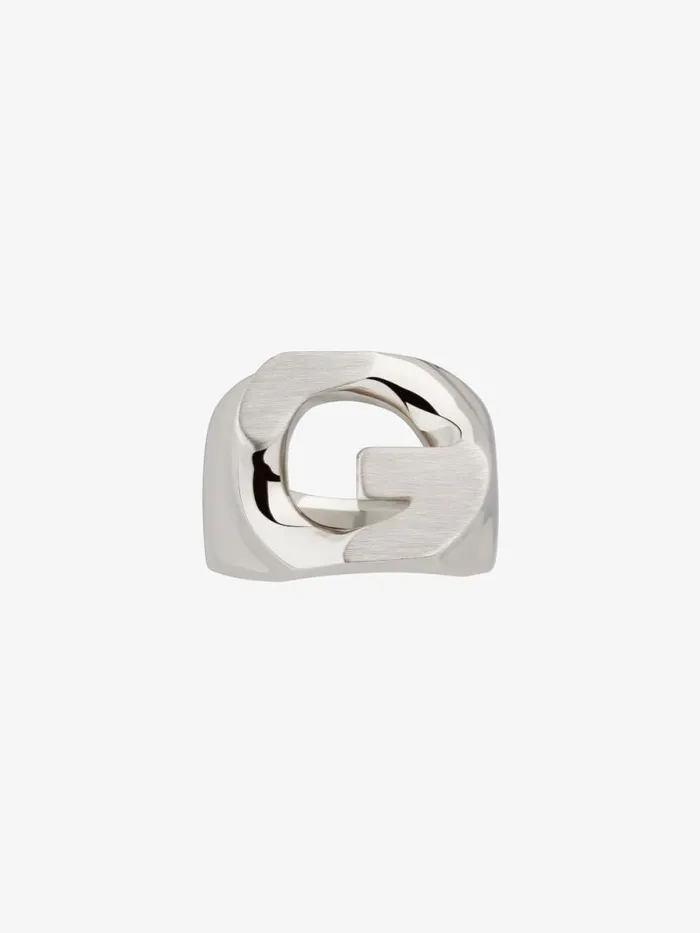Men Jewelry Givenchy G Chain Ring In Metal Silvery