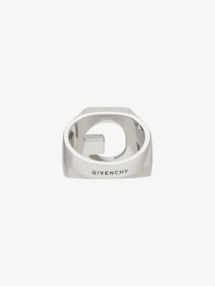 Men Jewelry Givenchy G Chain Ring In Metal Silvery Men Jewelry Givenchy G Chain Ring In Metal Silvery