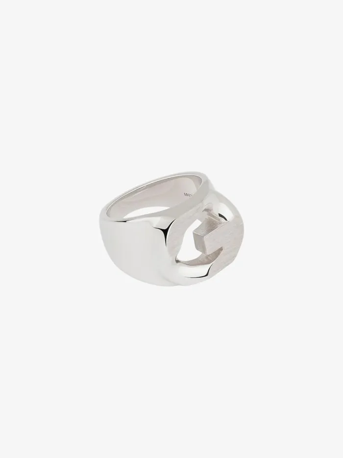Men Jewelry Givenchy G Chain Ring In Metal Silvery Men Jewelry Givenchy G Chain Ring In Metal Silvery