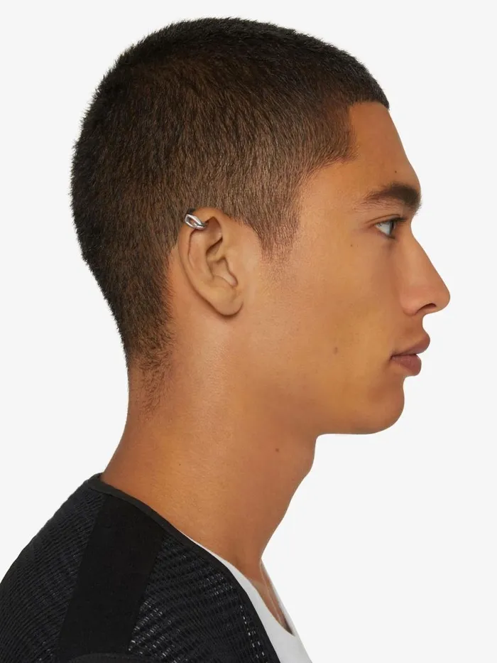 Men Jewelry Givenchy Giv Cut Earcuff In Metal Silvery Men Jewelry Givenchy Giv Cut Earcuff In Metal Silvery