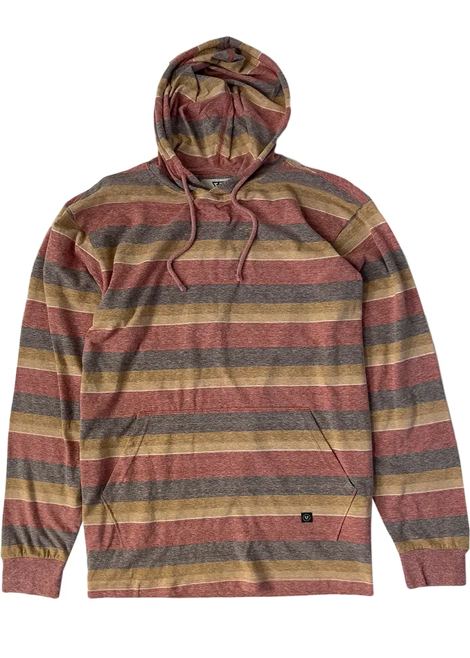 Men Knit Tees Vissla Boosted Po Hoodie Brick Heather