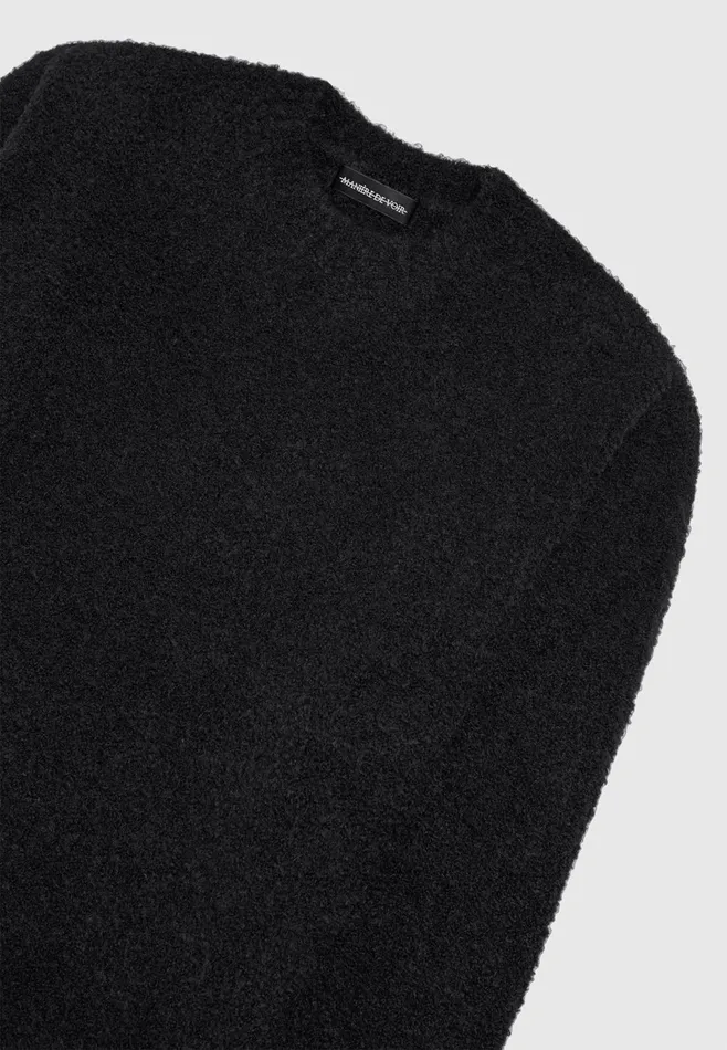 Men Manire De Voir Boucle Knit Jumper Black