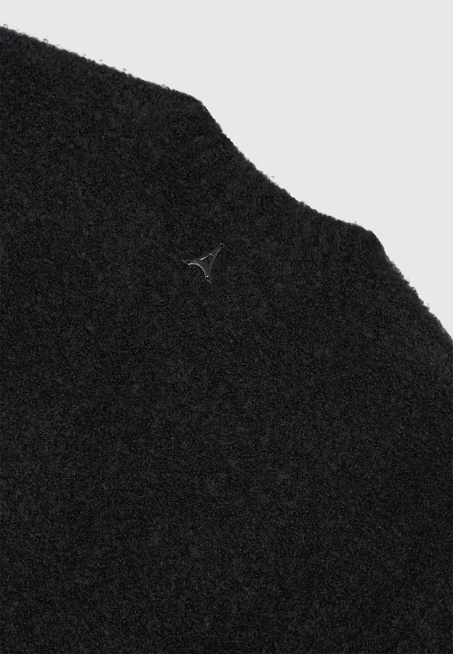 Men Manire De Voir Boucle Knit Jumper Black