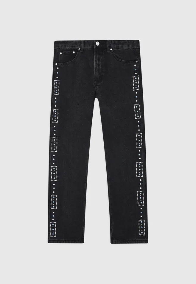 Men Manire De Voir Embellished Jeans Black