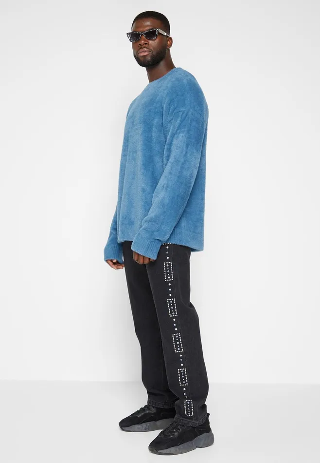 Men Manire De Voir Embellished Jeans Black