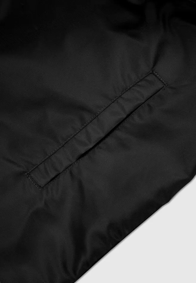 Men Manire De Voir Nylon Revere Shirt Black