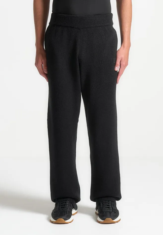 Men Manire De Voir Signature MohairBlend Joggers Black