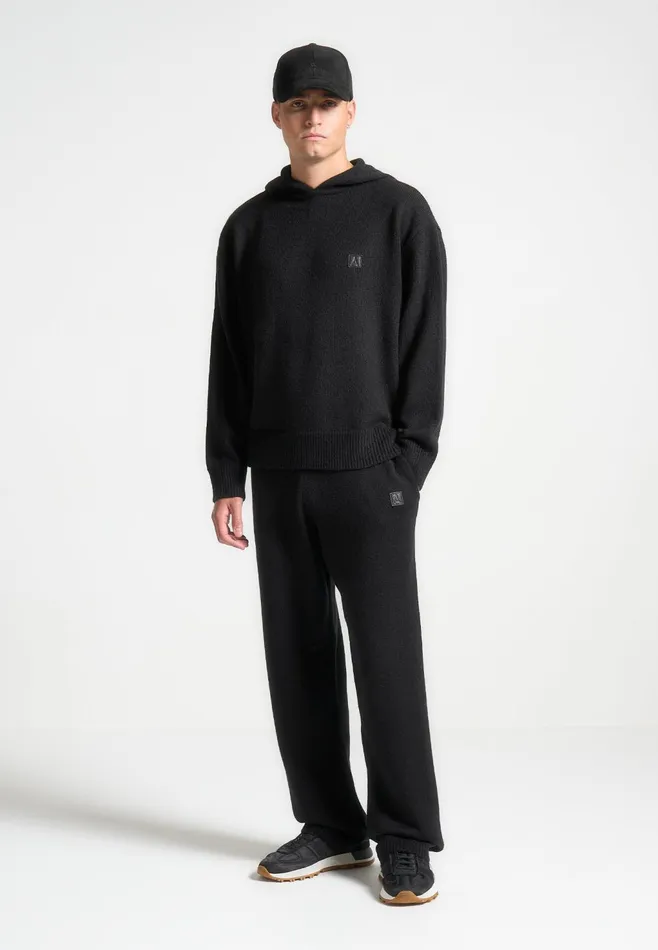 Men Manire De Voir Signature MohairBlend Joggers Black