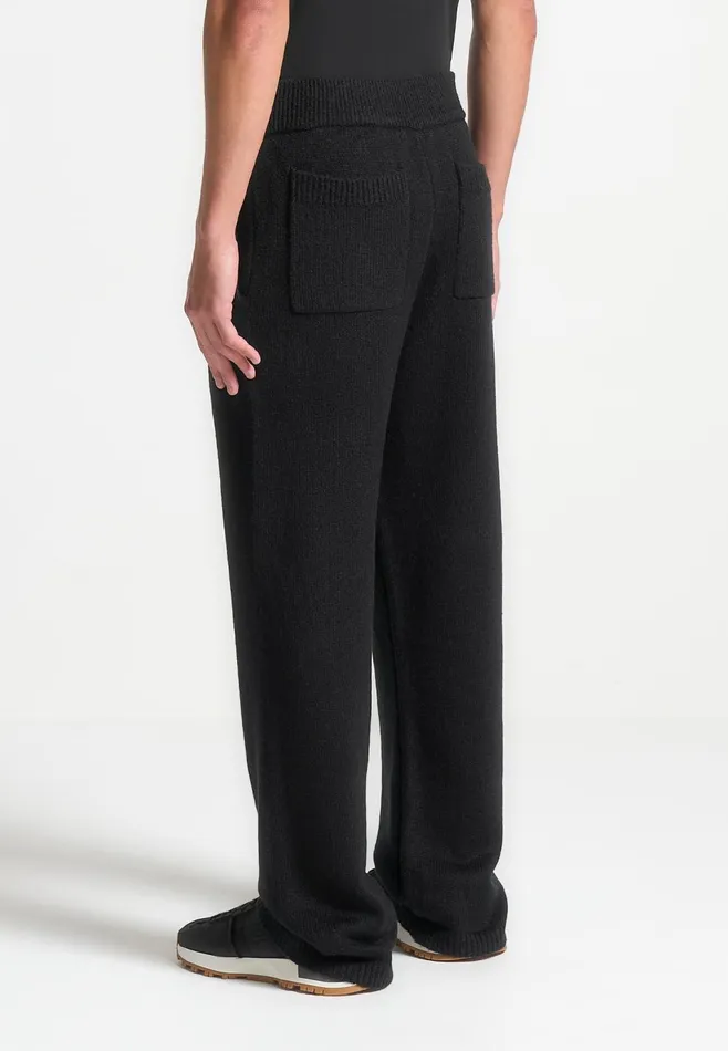 Men Manire De Voir Signature MohairBlend Joggers Black