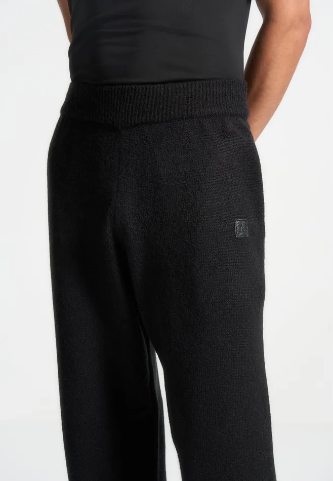 Men Manire De Voir Signature MohairBlend Joggers Black