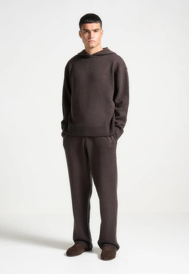 Men Manire De Voir Signature MohairBlend Joggers Brown