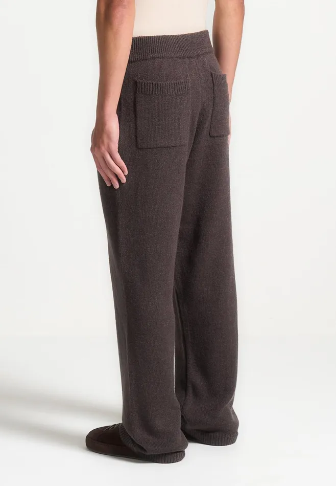 Men Manire De Voir Signature MohairBlend Joggers Brown