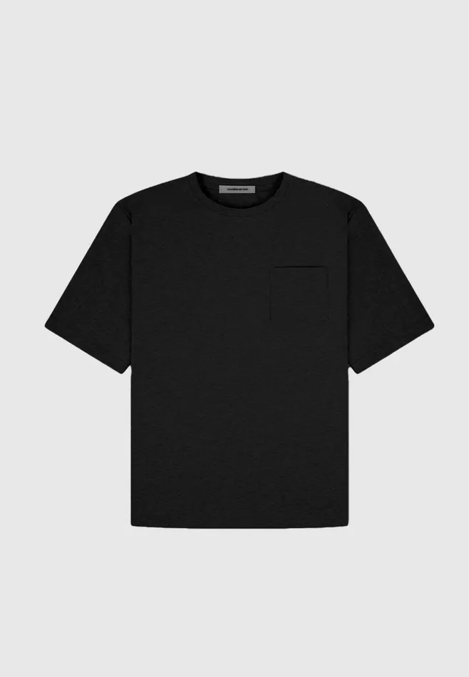 Men Manire De Voir ternel Oversized Fit Cotton TShirt Black