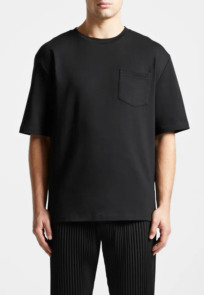 Men Manire De Voir ternel Oversized Fit Cotton TShirt Black