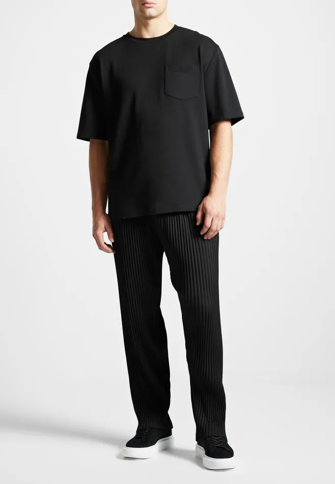 Men Manire De Voir ternel Oversized Fit Cotton TShirt Black