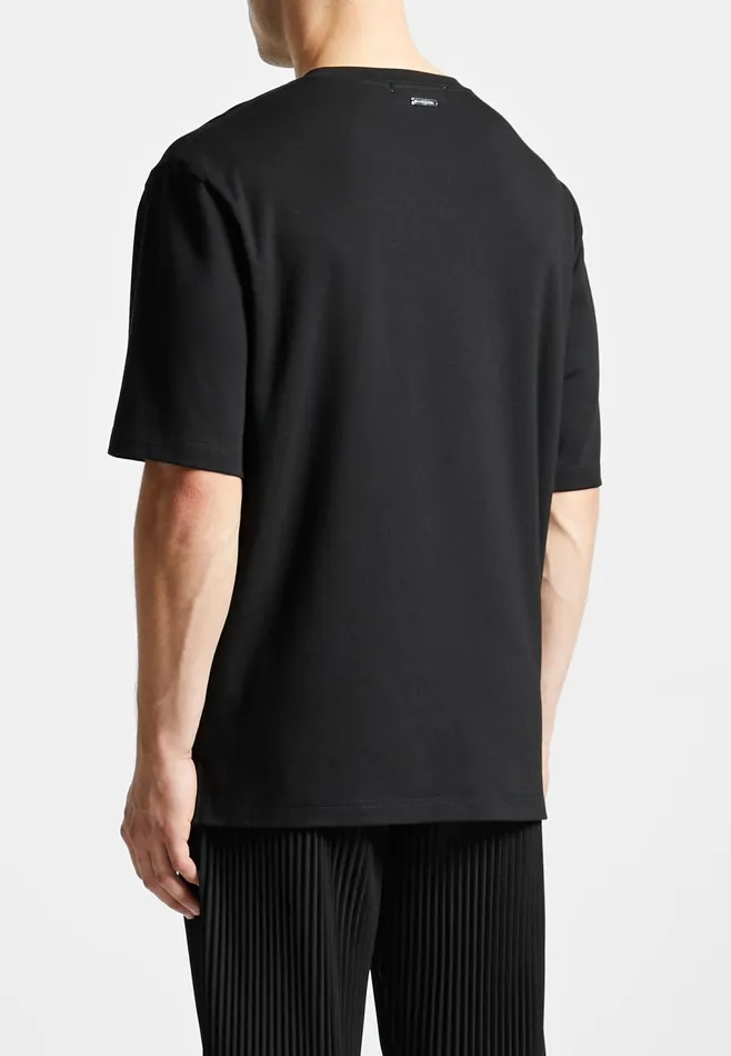 Men Manire De Voir ternel Oversized Fit Cotton TShirt Black