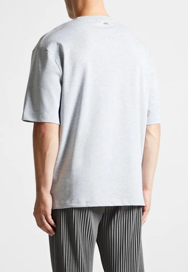 Men Manire De Voir ternel Oversized Fit Cotton TShirt Grey