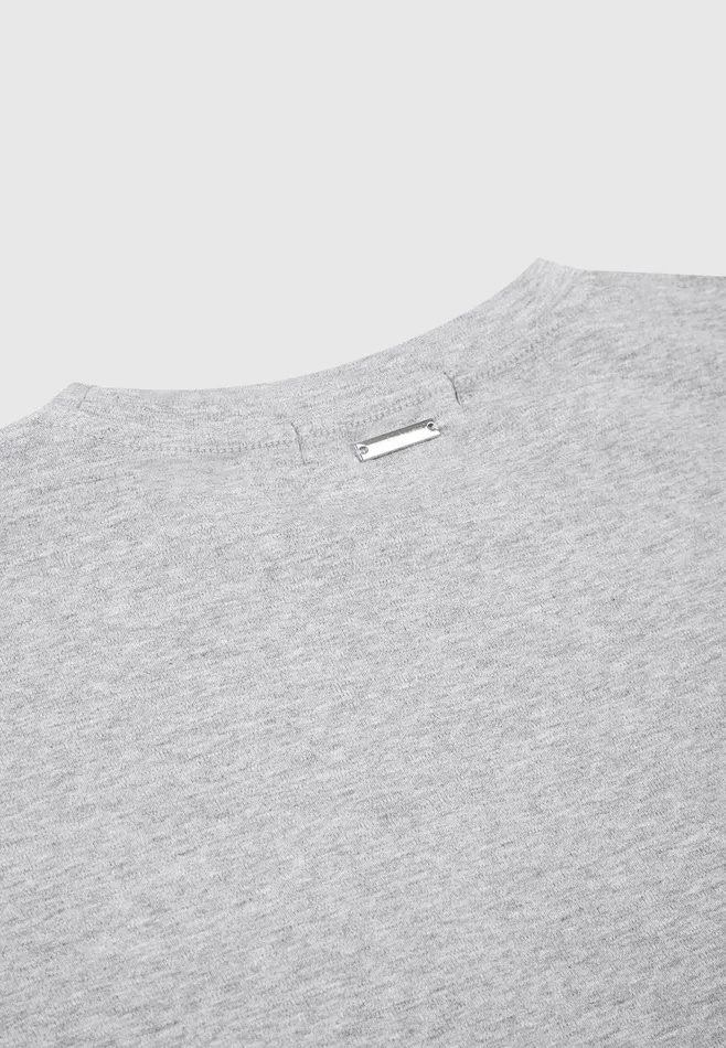 Men Manire De Voir ternel Oversized Fit Cotton TShirt Grey