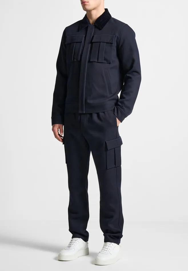Men Manire De Voir Twill Cargo Regular Fit Pants Navy