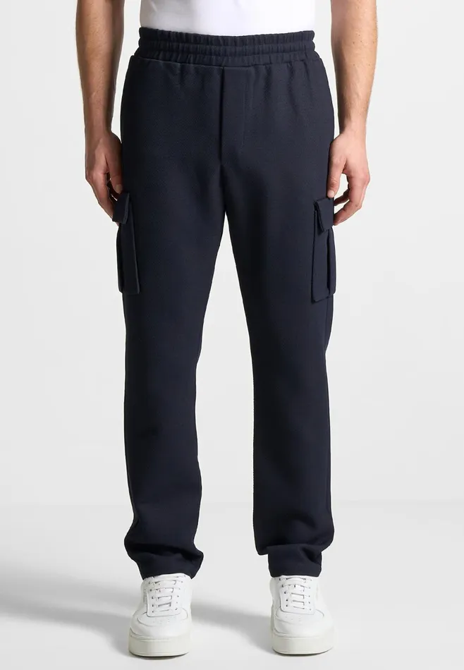 Men Manire De Voir Twill Cargo Regular Fit Pants Navy