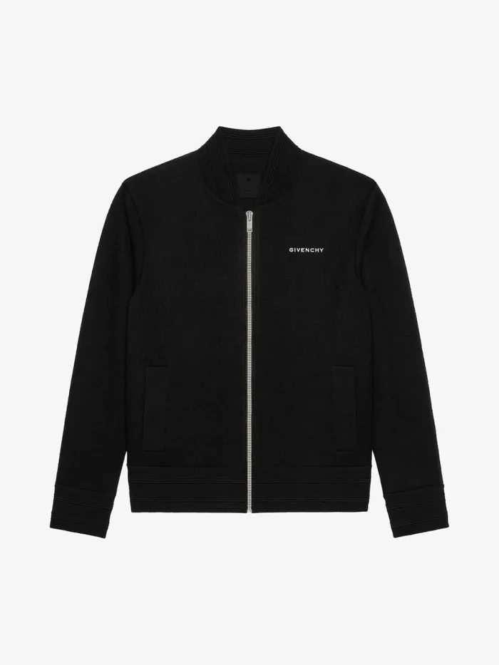 Men Outerwear and Blousons Givenchy Bomber Jacket In Wool Black