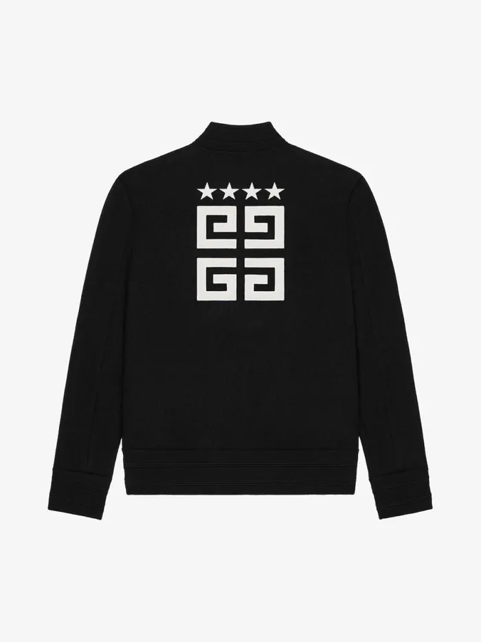 Men Outerwear and Blousons Givenchy Bomber Jacket In Wool Black Men Outerwear and Blousons Givenchy Bomber Jacket In Wool Black