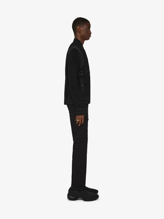 Men Outerwear and Blousons Givenchy GIVENCHY Varsity Jacket In Wool Black