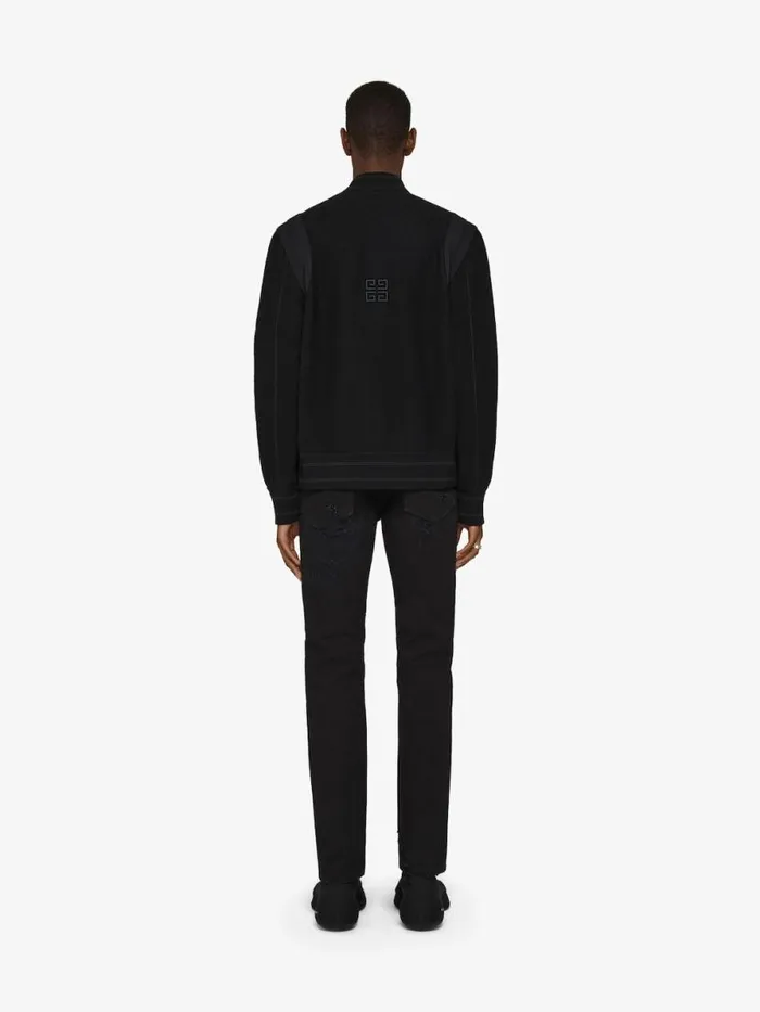 Men Outerwear and Blousons Givenchy GIVENCHY Varsity Jacket In Wool Black
