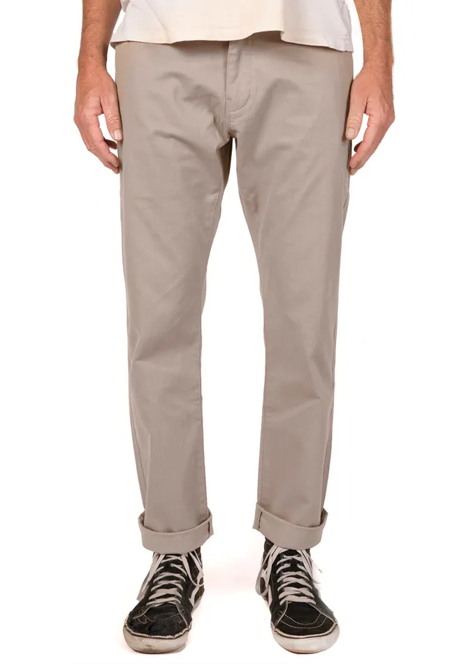 Men Pants and Denim Vissla Creators Port Chino Pant Khaki Men Pants and Denim Vissla Creators Port Chino Pant Khaki