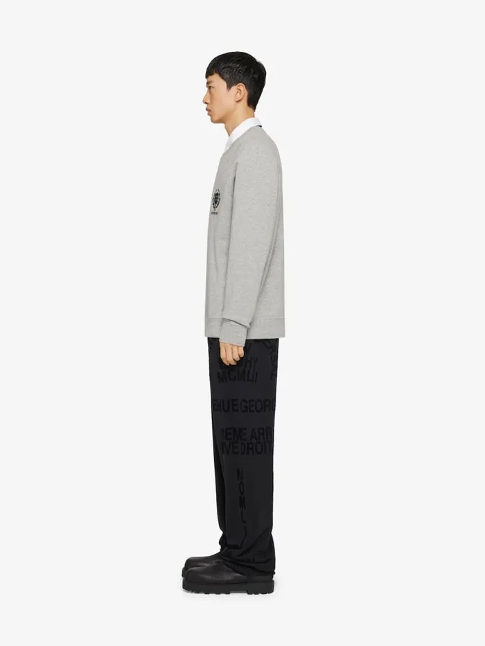 Men Pants and Shorts Givenchy GIVENCHY Jogger Pants In Fleece Black
