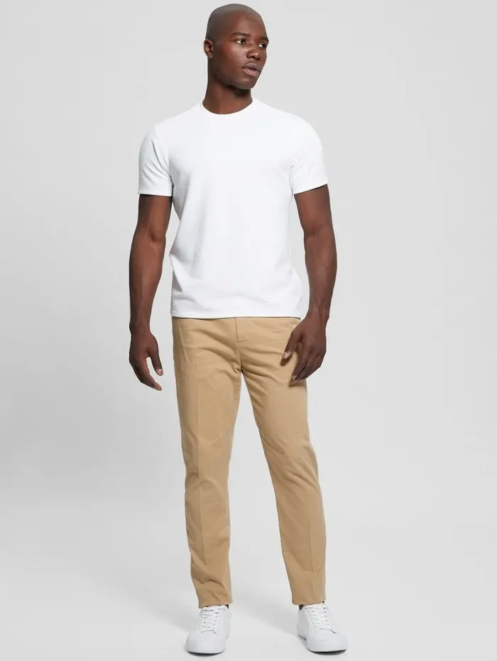 Men Pants and Shorts GUESS Noah Straight Pants Travertine Sand