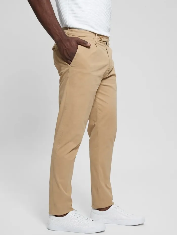 Men Pants and Shorts GUESS Noah Straight Pants Travertine Sand Men Pants and Shorts GUESS Noah Straight Pants Travertine Sand