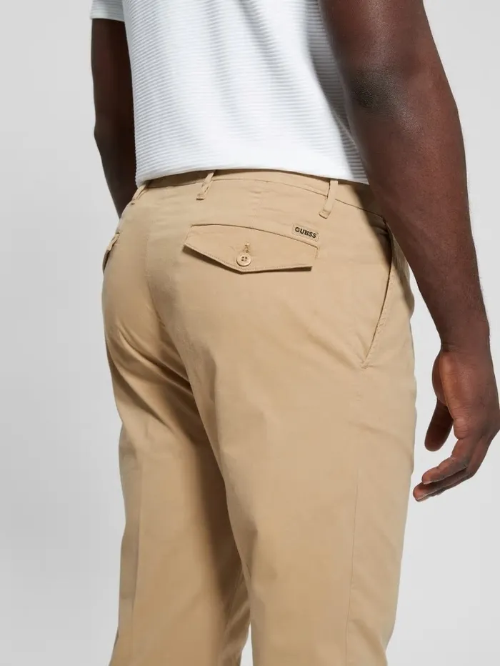 Men Pants and Shorts GUESS Noah Straight Pants Travertine Sand Men Pants and Shorts GUESS Noah Straight Pants Travertine Sand