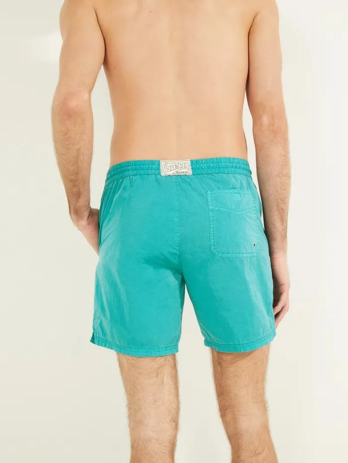 Men Pants and Shorts GUESS Nylon Swim Trunks Vibrant Blue Men Pants and Shorts GUESS Nylon Swim Trunks Vibrant Blue