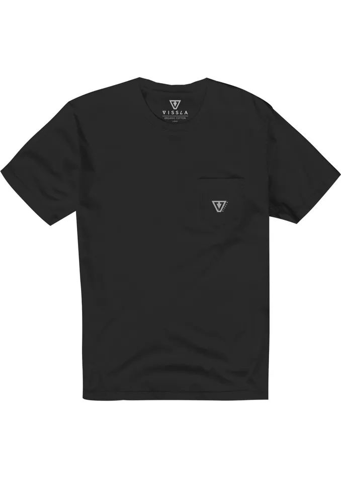 Men Premium Tees Vissla Established Premium Pkt Tee Black
