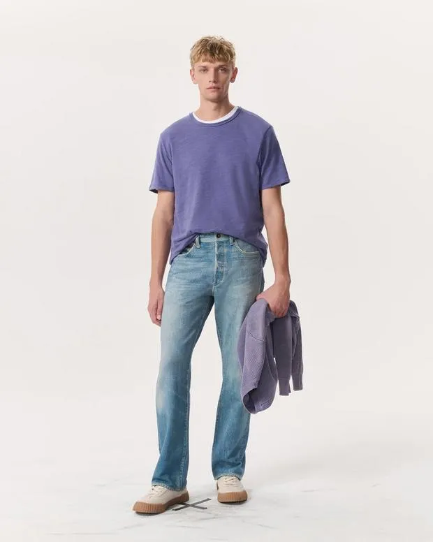 Men rag and bone Classic Flame TShirt DesertElephant GrayHeron BlueLight Teal Pants