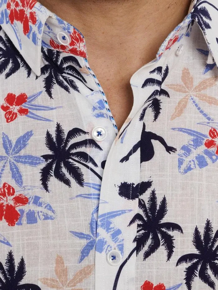Men Robert Graham Button Down Shirts Bondi Short Sleeve Button Down Shirt Multi