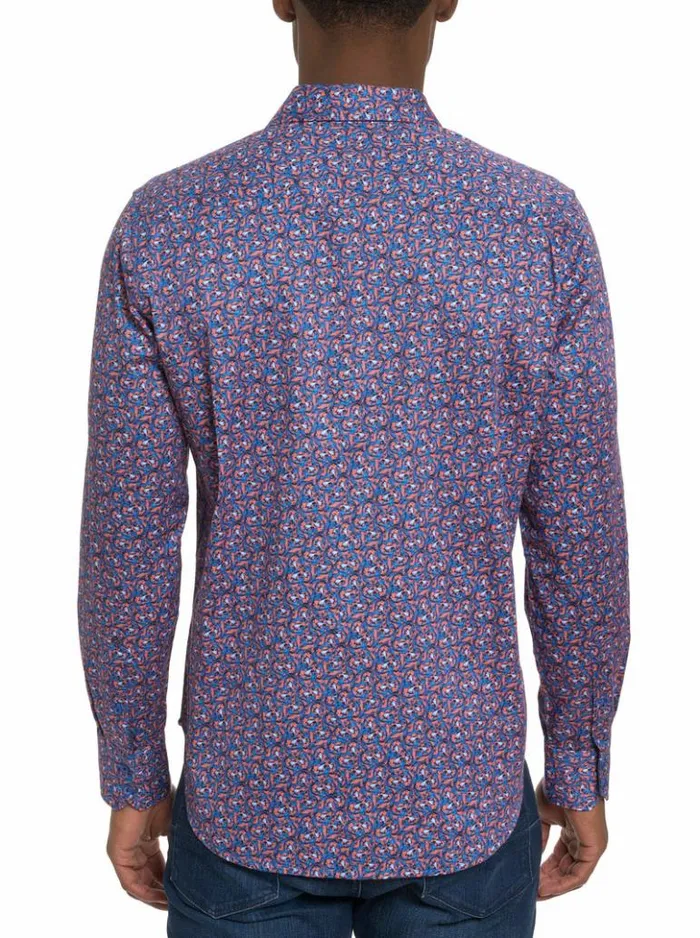 Men Robert Graham Button Down Shirts Golden Horn Long Sleeve Button Down Shirt Multi