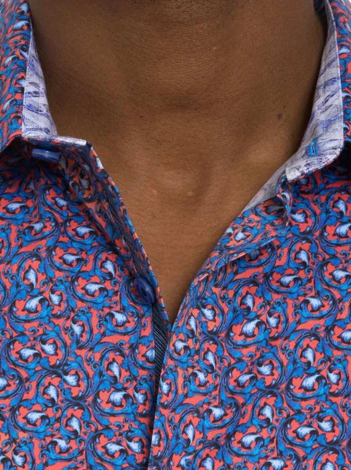 Men Robert Graham Button Down Shirts Golden Horn Long Sleeve Button Down Shirt Multi