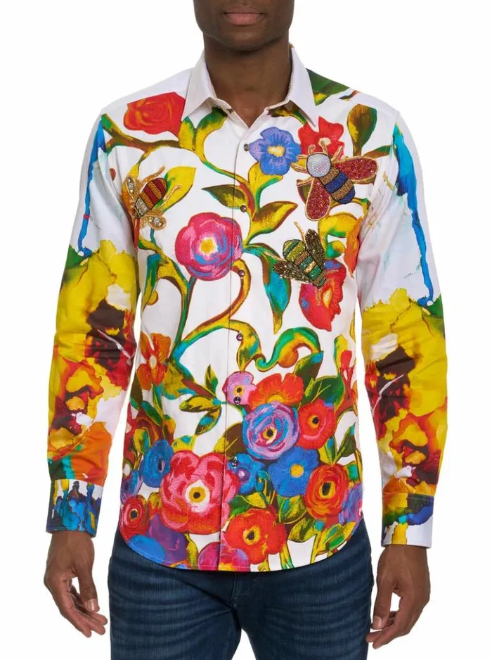 Men Robert Graham Button Down Shirts Limited Edition The Begilded Long Sleeve Button Down Shirt Multi Men Robert Graham Button Down Shirts Limited Edition The Begilded Long Sleeve Button Down Shirt Multi