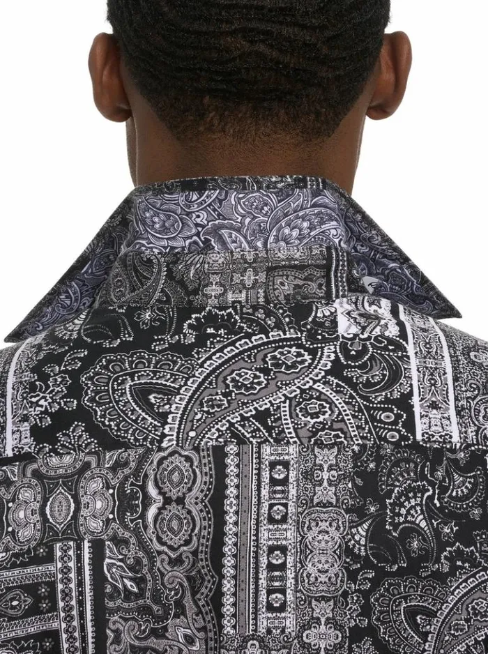 Men Robert Graham Button Down Shirts Locarno Long Sleeve Button Down Shirt Black