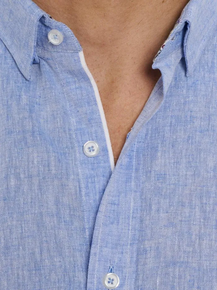 Men Robert Graham Button Down Shirts Palmer Long Sleeve Button Down Shirt Blue