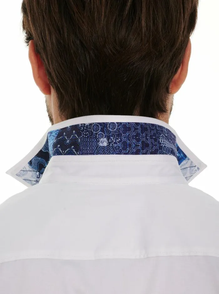 Men Robert Graham Button Down Shirts Righteous 2 Long Sleeve Button Down Shirt Navy